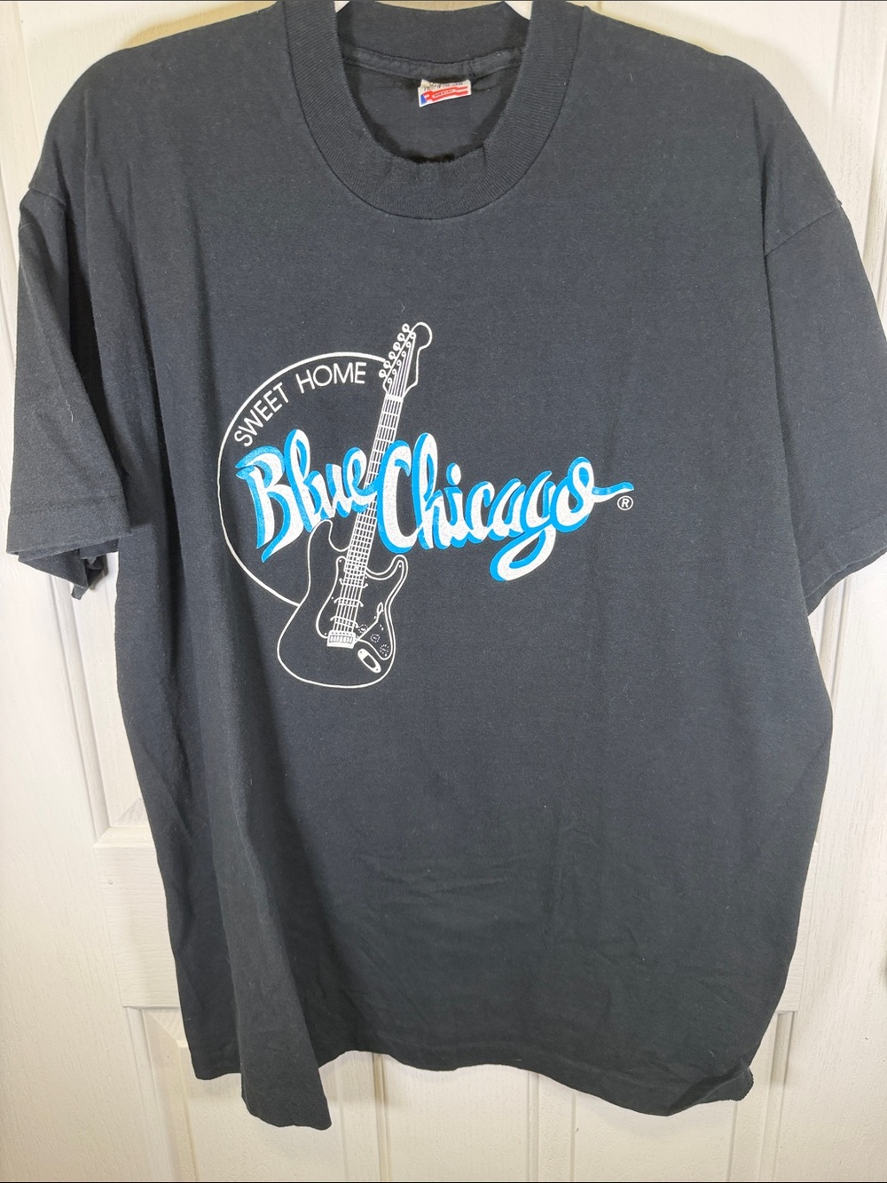 Sweet Home Blue Chicago Graphic Tee - Black